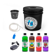 Grow Pot Economic 2gal DWC Hydro Bucket Kit with Air Pump, Nutrients & More
