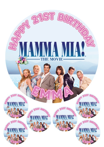 Personalised mamma mia edible - personalised,
