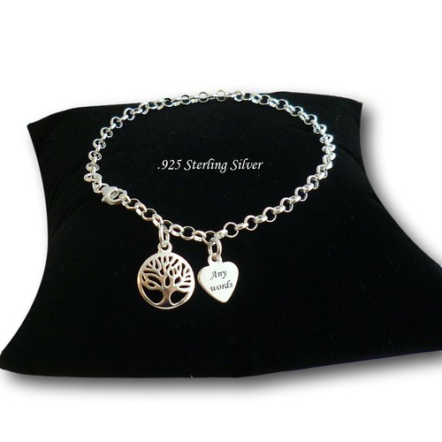 Sterling silver bracelet with - sterling,
