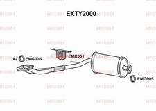EXTY2000 Exhaust Front Pipe