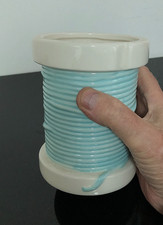Kirstie Allsopp ceramic wool spool knitting needle storage jar/ holder ~ 14x11cm