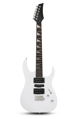 White string electric guitar - 6-string,