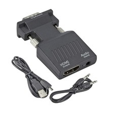 VGA Input To HDMI Output Adapter PC Laptop To HDTV Moniter Projecter Converter C