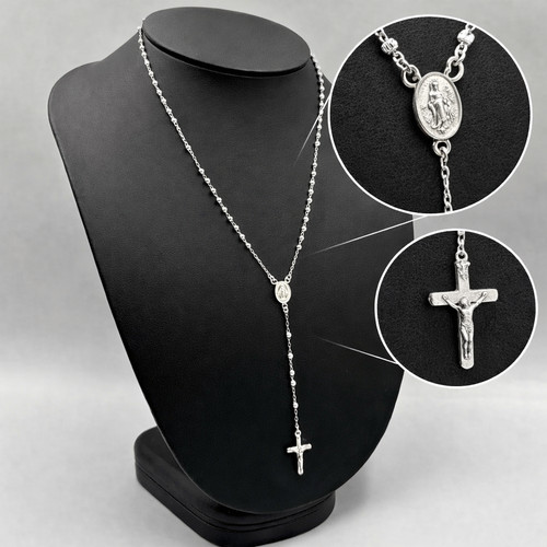 Genuine sterling silver rosary - genuine,