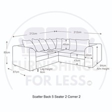 Monaco Purple Corner Sofa