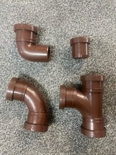 Osma 40mm / 1½" Push Fit Waste Fittings in Brown (Actual Size 41mm)