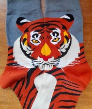 Novelty Tiger Socks Cat Face