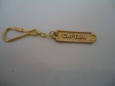 Captain key ring Brass Ingot Fob - Nautical Sea /Ships & Boats Royal Navy Gift