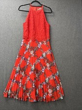 Oasis dress UK 10 red lace