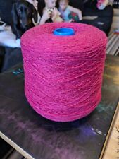 Lace Yarn Cone -  Vegas Pink Colour - 700g - CROCHET KNITTING MACHINE