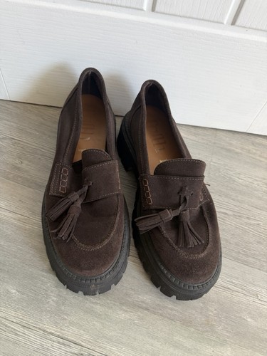 Faith black leather - wedge, heel