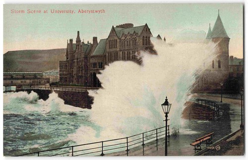 Aberystwyth university storm - university,