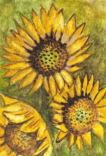 Aceo original watercolour - aceo,