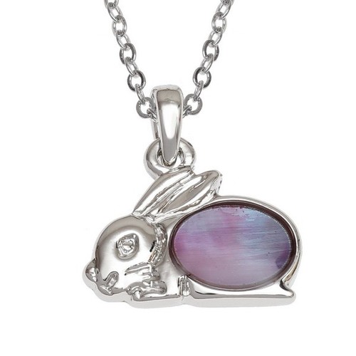 Rabbit necklace pink - necklace, mother