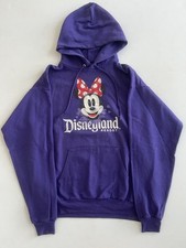 DISNEY Walt Disney Resort Minnie Mouse Hooded Sweatshirt Purple Hoodie Medium