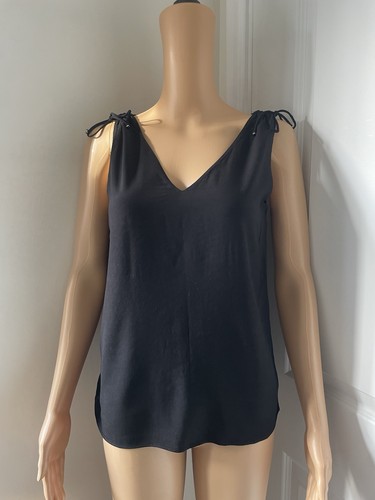 Massimo dutti black vest top - massimo,