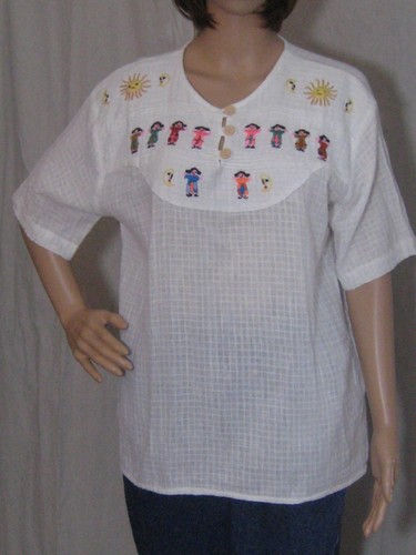 Vintage 1970s cotton top - cotton,