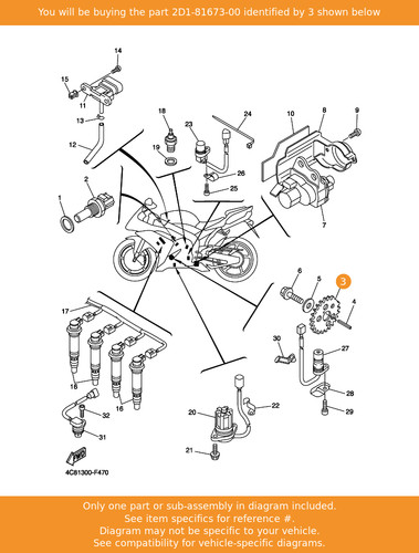 Yamaha rotor 2d1 81673 oem - rotor,,