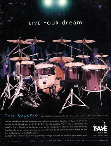 Vtg 2000 taye drums - taye,