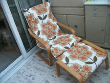 SPECIAL OFFER Handmade ikea poang chair/stool cover in ORLA KIELY RHODODENORON 