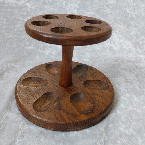 Vintage wooden pipe rack - wooden,