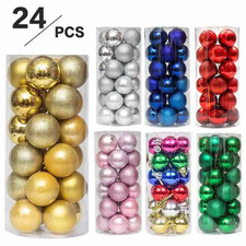 24pcs 6cm Coloured Christmas