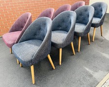 Chairs (Sitting/Accent) All x8 for £40 or can be sold separately. Wood Frames