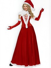 Long miss santa - santa, claus