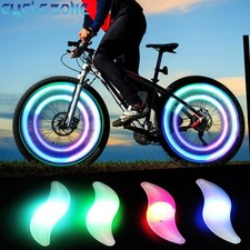 2 X Colour Bike Lights Bicycle Cycling Wheel Spoke Wire Tyre Bright LED Flashing