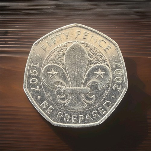 Rare fifty pence - fifty, coin