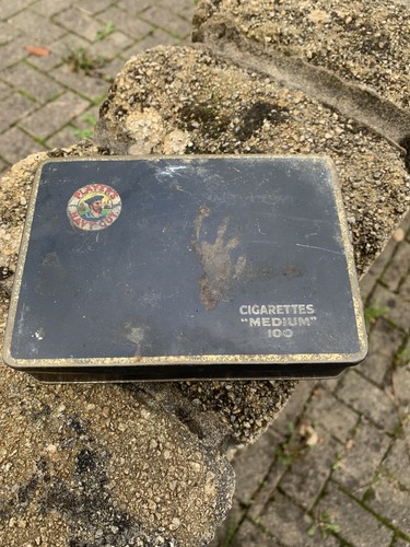 Vintage cigarette tin - vintage, players