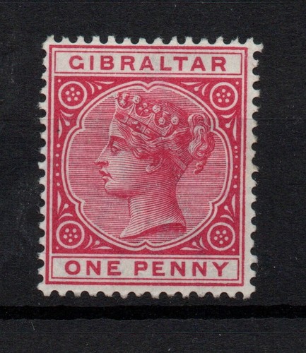 Gibraltar 1887 rose mint - gibraltar,