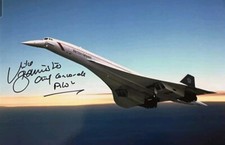 CONCORDE AVIATION HISTORY CAPTAIN MIKE BANNISTER SIGNED 6 x 4 PHOTO PRINT 