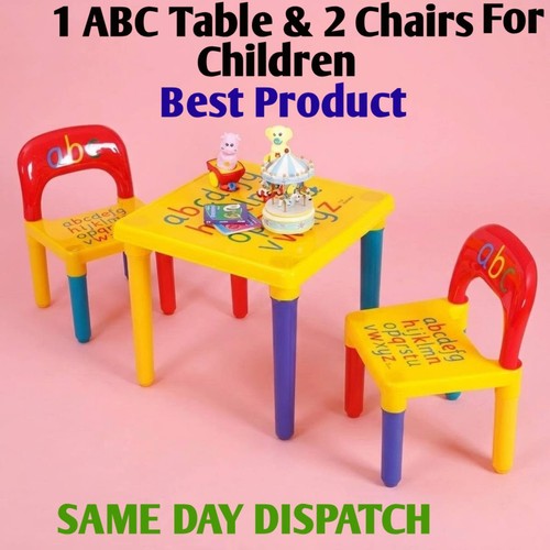 Kids table and chair set - table, abc