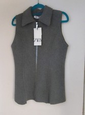 ZARA size 10 Grey wool mix