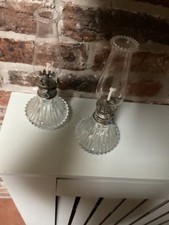 PAIR VINTAGE CUT GLASS