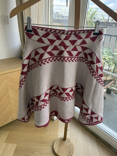 Maje skirt size chevron - maje, red