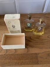 Two Vintage Original Bottles Yardley Perfume In Boxes Lavender 