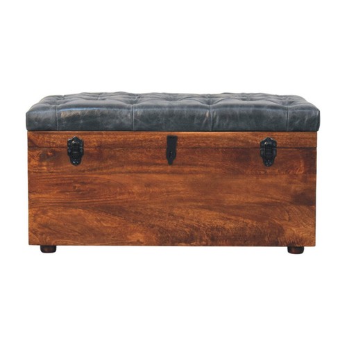 Black buffalo hide leather - hide,