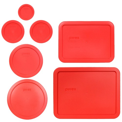 Pyrex lid red bundle - 7,