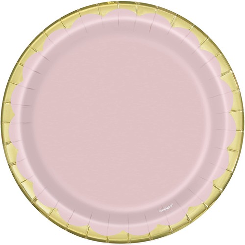 Pink tea party plates pretty - plates,