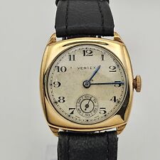 A Vintage Gents 1940s 9ct Gold Vertex Cushion Shape Wrist Watch