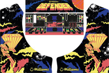 Defender Williams Bartop Arcade Graphics