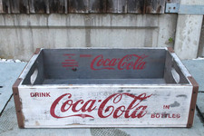 Vintage Style Coca Cola Wooden Crate With Handles Home Decor Bottle Crate