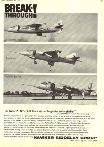 1962 advert for hawker - for, p.1127