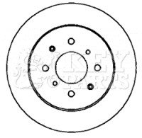 2x Brake Discs Pair Solid fits