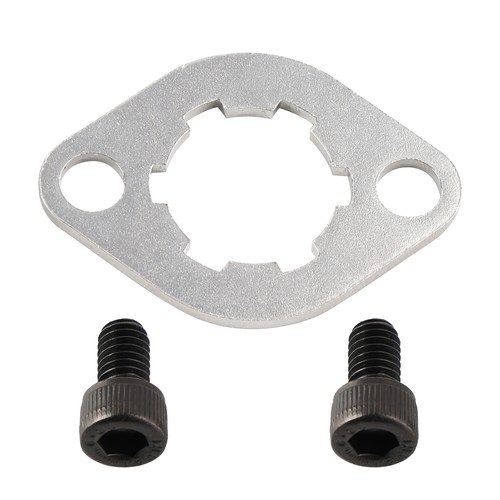 Front sprocket retaining plate - front,