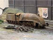 OO gauge locomotive: Scrapyard LNER A4, heavily rusted. Ref K2