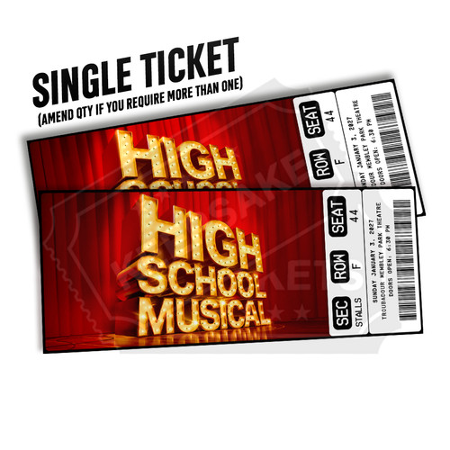 High school musical ticket - high,