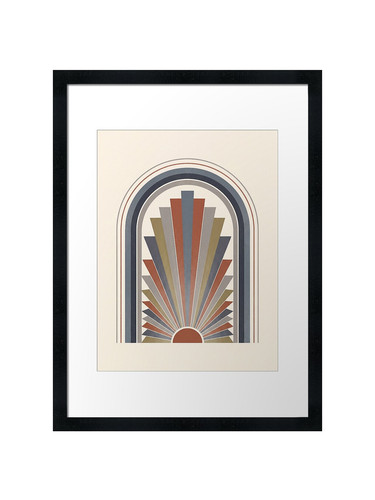 Deco sunray arch muted - sunray,
